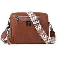TAN.TOMI Schultertasche Damen Umhängetasche mit Verstellbar Abnehmbar Breiter Gurt, Leicht Damen Crossbody Bag Für Tägliches Arbeiten Verabredungen