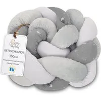 Totsy Baby Bettnestchen Bettschlange Bettumrandung für Babybett und Kissen Deko Kuschelkissen