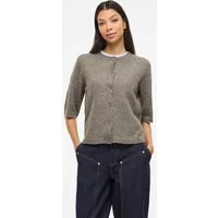 Vila Strickjacke VILIGA 2/4 O-NECK KNIT CARDIGAN - NOOS Materialmix, regular fit