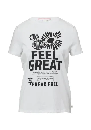 qs - T-Shirt weiß - Gr. - XL
