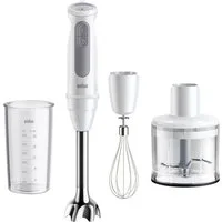 Braun Stabmixer MultiQuick 5 MQ 50236 M - 1000 W, 21 Geschwindigkeiten, Schneebesen, 1000 W, Spritzschutz, 500 ml Zerkleinerer, Mahlklinge, spülmaschinenfest