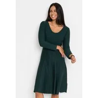 bonprix Strickkleid für besondere Anlässe, aus Viskose-Mix, ausgestellte Passform