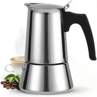 Insma Espressokocher 9 Tassen (450ml) Mokka Kaffeekanne Espressokanne, für Herd&Induktion, mit Sicherheitsventil, Spülmaschinengeeignet