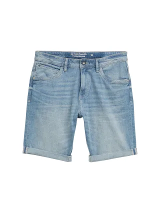Tom Tailor - TTJOSH REGULAR SLIM Jeans Shorts light stone blue denim - Gr. - 38