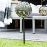 Luxform LED Gartenleuchte Luxform Samba LED Solar Gartenleuchte für Außenbereich 6 Lumen
