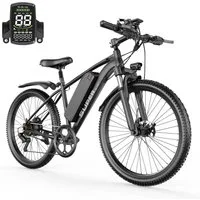 PIXAR E-Bike Cityrad 26 Zoll Elektrofahrrad 48V 13Ah MTB Pedelec Shimano 7-Gang bis 25km/h, 7 Gang, Mittelmotor, 624 Wh