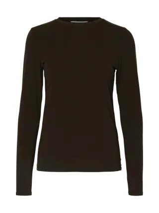 selected men - Longsleeve braun - Gr. - S