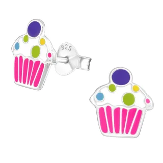 Cupcake Ohrringe aus 925 Silber