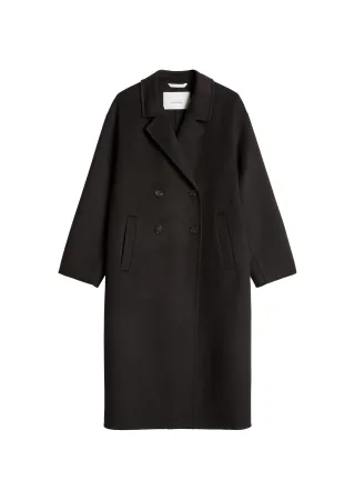 Marc OPolo Casual - Wollmantel relaxed Black Ink - Gr. - 36