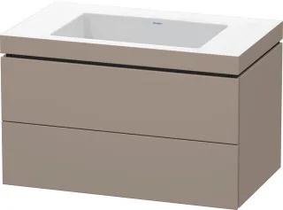Duravit L-Cube c-bonded Set wandhängend Basalt Matt 800x480x500 mm - LC6927N4343 LC6927N4343