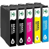 Greensky 5/8/10er Multipack für Epson 604 604XL Tintenpatrone (WF-2910DWF WF-2930DWF WF-2935DWF WF-2950DWF, 5-tlg., XP-2200 XP-2205 XP-3200 XP-3205 XP-4200 XP-4205)