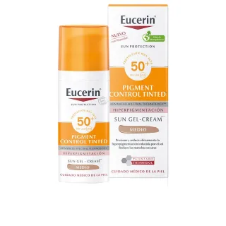 Sonnenschutz Pigmentkontrollgel-cremefarbe Spf50+ #mittel 50 ml