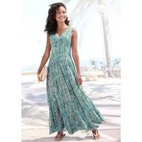 Vivance Maxikleid mit Alloverdruck, langes Sommerkleid aus Jersey, casual