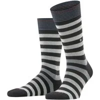 Burlington Socken Blackpool modernes Streifenmuster, Einheitsgröße 40-46, Burlington-Clip