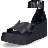 Tamaris Tamaris Damen Plateau Sandalette schwarz Sandale