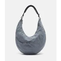 Liebeskind Berlin Schultertasche Denim Luna Hobo M, Geräumige Hobo-Bag aus Denim
