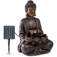 blumfeldt Wasserspiel Dharma Solarbrunnen, (Set, Solarpanel,LED-Beleuchtung und Anschlussmaterial), spring zimmer zier brunnen led-beleuchtung terasse solar outdoor