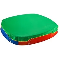 BURI Schutzplane Sandkastenabdeckung Abdeckplane Wetterschutzhülle 150x150cm grün