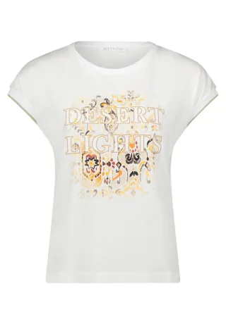 Betty & Co - T-Shirt mit Print weiß - Gr. - L