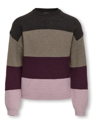 KIDS ONLY - KOGSANDY L/S STRIPE PULLOVER KNT NOOS Keepsake Lilac - Gr. - 164