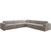 Luxusbetten24 Sofa Designer Sofa Monza Wohnlandschaft L XXL, in Samt