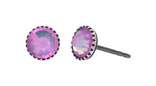konplott - Ohrstecker - Black Jack pink