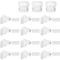 bioby Kindersicherung 30tlg Magnetschloss Kindersicherung Schrankschloss, 12 Schlösser mit 3 Schlüssel Set