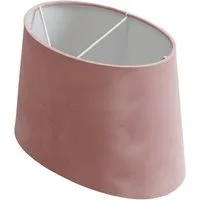 B&S Lampenschirm Lampenschirm oval Velvet pink B:20,5x12/T:17x10/H:14cm, Jinming
