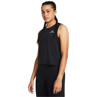 Under Armour - "Vanish" Ärmelloses Oberteil für Damen, kurz geschnitten (Schwarz/Weiß)