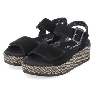 Remonte Sandalen  Schwarz - Gr. 38 -  Textil und Synthetik