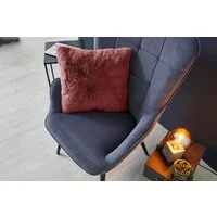 LUXOR living Fellkissen Dekokissen Novara, Kunstfell, eckig, 40x40 cm, sehr weich, mit Füllung, Wohnzimmer