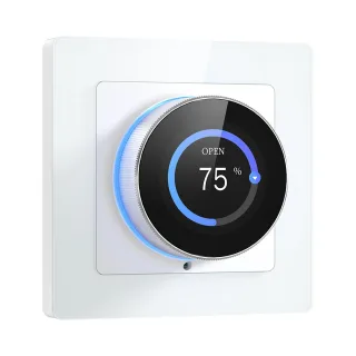 Tuya WiFi Curtain Knob Switch with Color Screen Display RGB Ambient Light Ring Timer Schedule Scene Linkage Child Lock B