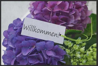 Fussmatte Willkommen 10021 | Größe: 60 cm x 45 cm