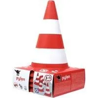 Pylonen Set 4 Stück, Verkehrszeichen orange/weiß