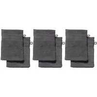 REDBEST Waschhandschuh Waschhandschuh "Chicago" 6er-Pack, Frottier, Walk-Frottier Uni