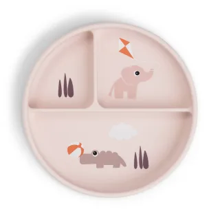 Done by Deer Stick&Stay Silikon Snackteller Playground Pink