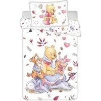 Kinderbettwäsche Disney Winnie Puuh Kinderbettwäsche 100x135 + 40x60 cm, Baumwolle, Renforcé, 2 teilig
