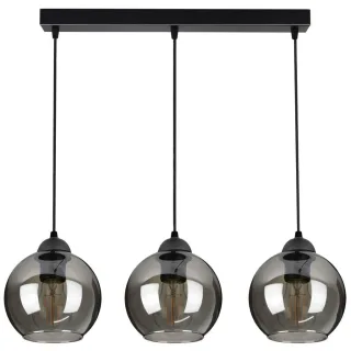 kiki design Pendelleuchte, Schwarz, Metall, Glas, 70x70x15 cm, Lampen & Leuchten, Innenbeleuchtung, Hängelampen, Pendelleuchten