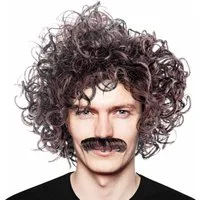 Goods+Gadgets Kunsthaarperücke GOODS+GADGETS Nylon Vokuhila Perücke - 70er 80er Party Wig, 70er & 80er Jahre-Look