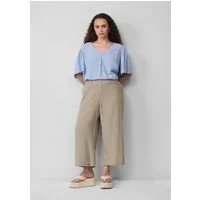 QS Culotte Hose Culotte aus Leinenmix