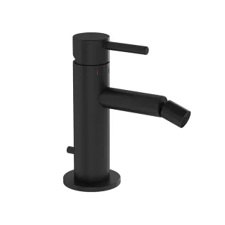 VitrA Origin Einhebel-Bidetmischer mit Ablaufgarnitur Höhe 15 cm Einlochmontage Schwarz,A4255936WTC A4255936WTC