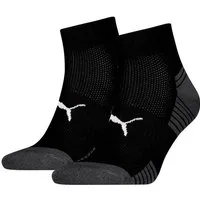 PUMA Kurzsocken PUMA UNISEX SPORT CUSHIONED QUARTER 2P (2 Paar) Rippenbündchen, optimierte Dämpfung für zusätzlichen Komfort