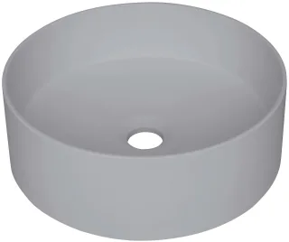 Neuesbad Serie 600 Mineralguss Aufsatzwaschtisch, grau metallic, D: 360mm NB1CQS_SU4S1