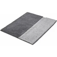 Kleine Wolke Badematte Life, Badvorleger, Badezimmer Teppich, Höhe 20 mm, rutschhemmend beschichtet, fußbodenheizungsgeeignet, Baumwolle, rechteckig, Badteppich, Streifen, Hoch-Tief Effekt