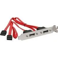 Slotblech SATA auf eSATA, Slotblende 2 Port, Retail