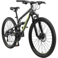 Bikestar Mountainbike 27.5 Zoll, ab 157 cm, Aluminium, Damen, Herren, 21 Gang Shimano Tourney RD-TY300 Schaltwerk, Kettenschaltung, Scheibenbremse, Rahmen 41.9 cm, Vollgefedert