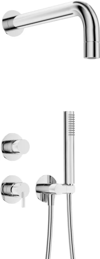 Neuesbad Serie 600 Unterputz Dusch-Set mit fester Kopfbrause Neuesbad Oberfläche: chrom  NB1NQS_09XK1