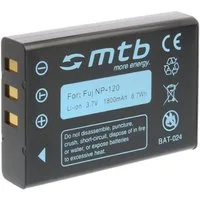 mtb more energy NP-120 Akku für Fuji Digitalkameras Kamera-Akku kompatibel mit Akku-Typ Fuji NP-120 1800 mAh (3,7 V)