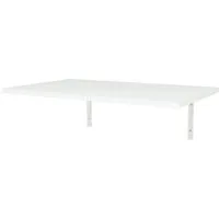 en.casa Klapptisch, »Klepp« Wandklapptisch 72x45cm zur Wandmontage Weiß