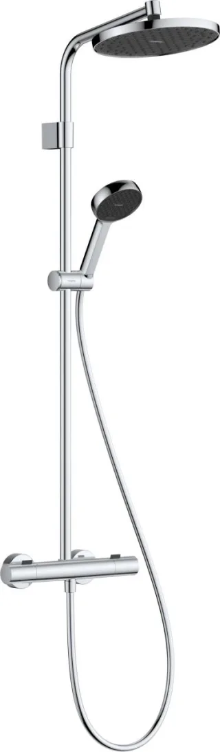 Hansgrohe Activera S Showerpipe 240 1jet EcoSmart+ mit Ecostat Fine chrom, 28083000 28083000